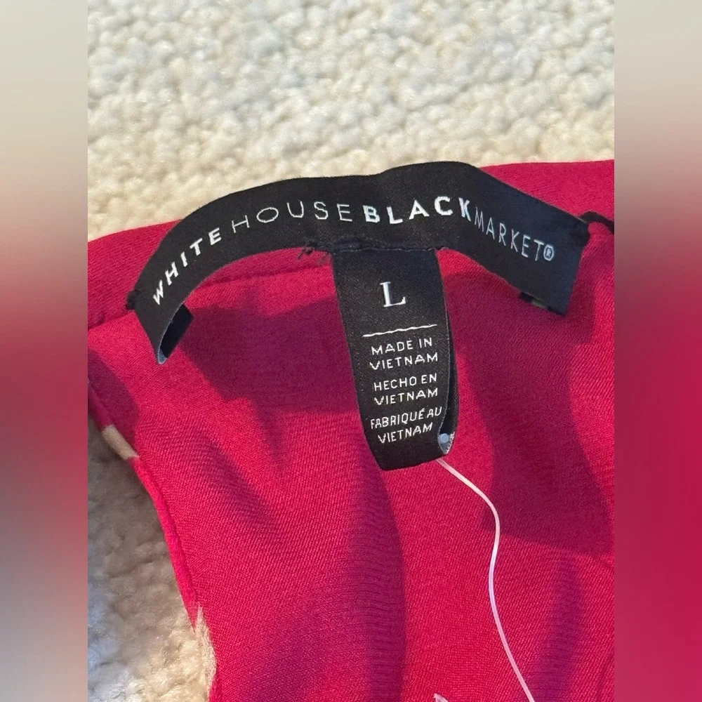 NWT White House Black‎ Market Red Halter Sundress - Size:Large - Picture 2 of 5